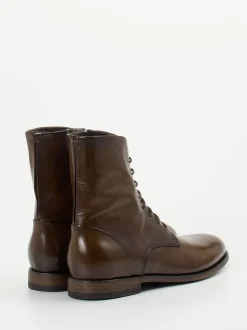 Pantanetti – Schnürboots aus Büffelleder Dunkelbraun