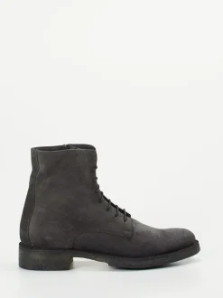 Pantanetti – Schnürboots aus Veloursleder Anthrazit