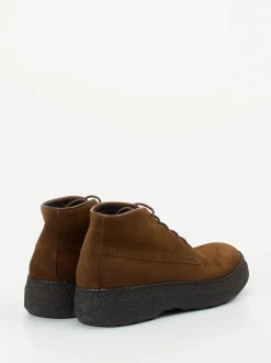 Pantanetti – Schnürboots aus Veloursleder Braun