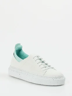 Pantanetti – Sneaker aus geprägtem Leder Offwhite