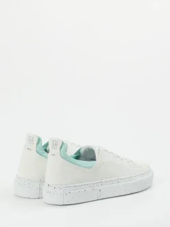 Pantanetti – Sneaker aus geprägtem Leder Offwhite