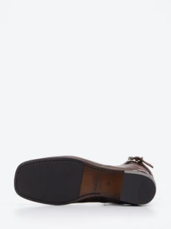 Pantanetti – Stiefelette aus Veloursleder Dunkelbraun