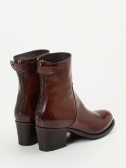 Pantanetti – Stiefeletten aus Büffelleder kastanienbraun