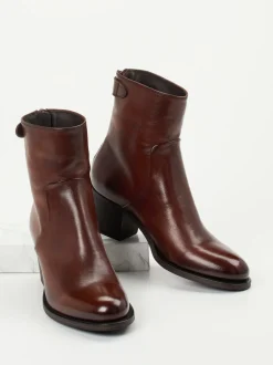 Pantanetti – Stiefeletten aus Büffelleder kastanienbraun