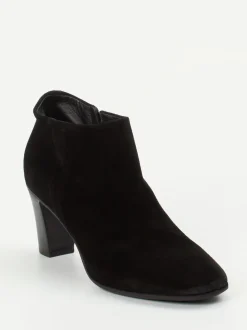 Pantanetti – Stiefeletten aus Veloursleder Schwarz