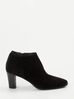 Pantanetti – Stiefeletten aus Veloursleder Schwarz
