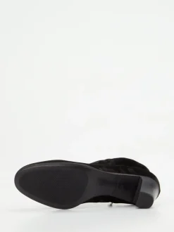 Pantanetti – Stiefeletten aus Veloursleder Schwarz
