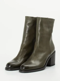 Pantanetti – Stiefeletten aus Lammleder Olivgrau