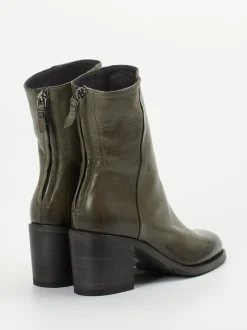 Pantanetti – Stiefeletten aus Lammleder Olivgrau