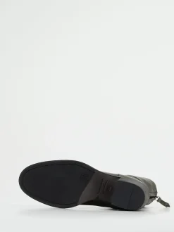 Pantanetti – Stiefeletten aus Lammleder Olivgrau