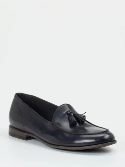 Pantanetti – Tassel Loafer aus Büffelleder Dunkelblau