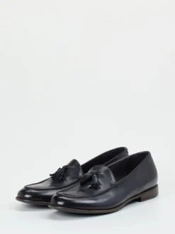 Pantanetti – Tassel Loafer aus Büffelleder Dunkelblau