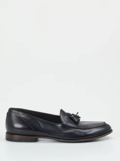 Pantanetti – Tassel Loafer aus Büffelleder Dunkelblau