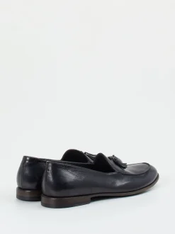 Pantanetti – Tassel Loafer aus Büffelleder Dunkelblau
