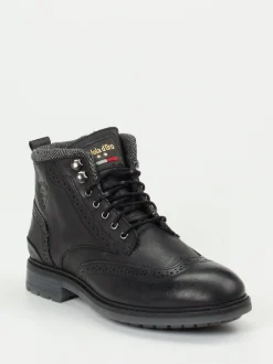Pantofola d’Oro – Schnürboots aus Kalbleder Schwarz