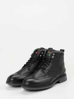 Pantofola d’Oro – Schnürboots aus Kalbleder Schwarz