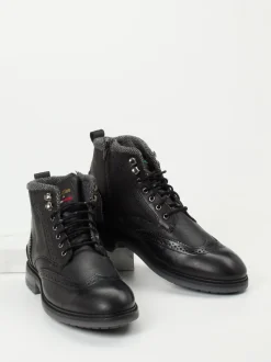 Pantofola d’Oro – Schnürboots aus Kalbleder Schwarz