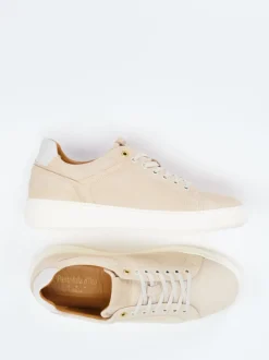 Pantofola d’Oro – Sneaker aus Veloursleder beige