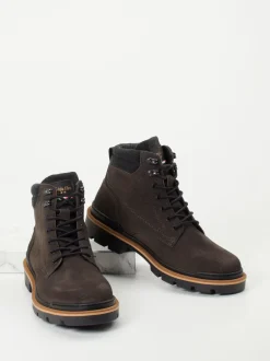 Pantofola d’Oro – Stiefeletten aus Veloursleder dunkelgrau