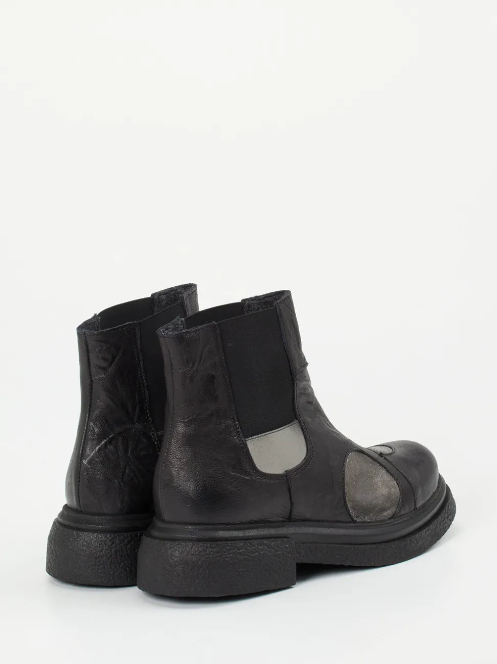 Papucei – Chelsea Boots aus Leder mit Metallic-Patches