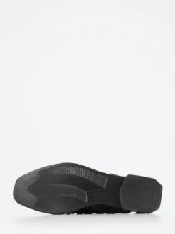 Papucei – Slingback-Schuhe aus Veloursleder schwarz