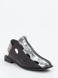 Papucei – Slingpumps aus Velourleder in Schwarz
