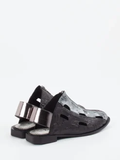 Papucei – Slingpumps aus Velourleder in Schwarz