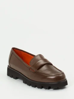 Pas de Rouge – Chunky Loafer aus Lammleder Braun