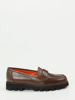 Pas de Rouge – Chunky Loafer aus Lammleder Braun