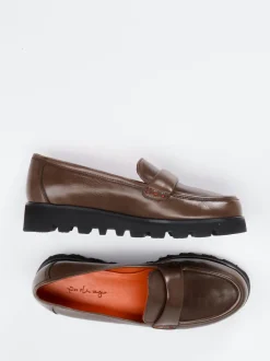 Pas de Rouge – Chunky Loafer aus Lammleder Braun