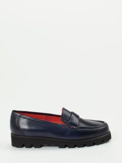 Pas de Rouge – Loafer aus Lammleder Dunkelblau