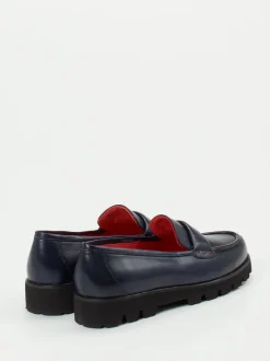 Pas de Rouge – Loafer aus Lammleder Dunkelblau