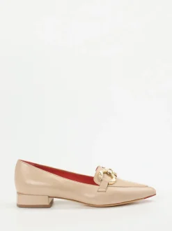 Pas de Rouge – Loafer aus Lammleder beige