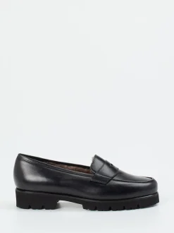 Pas de Rouge – Loafer aus Kalbleder in Schwarz