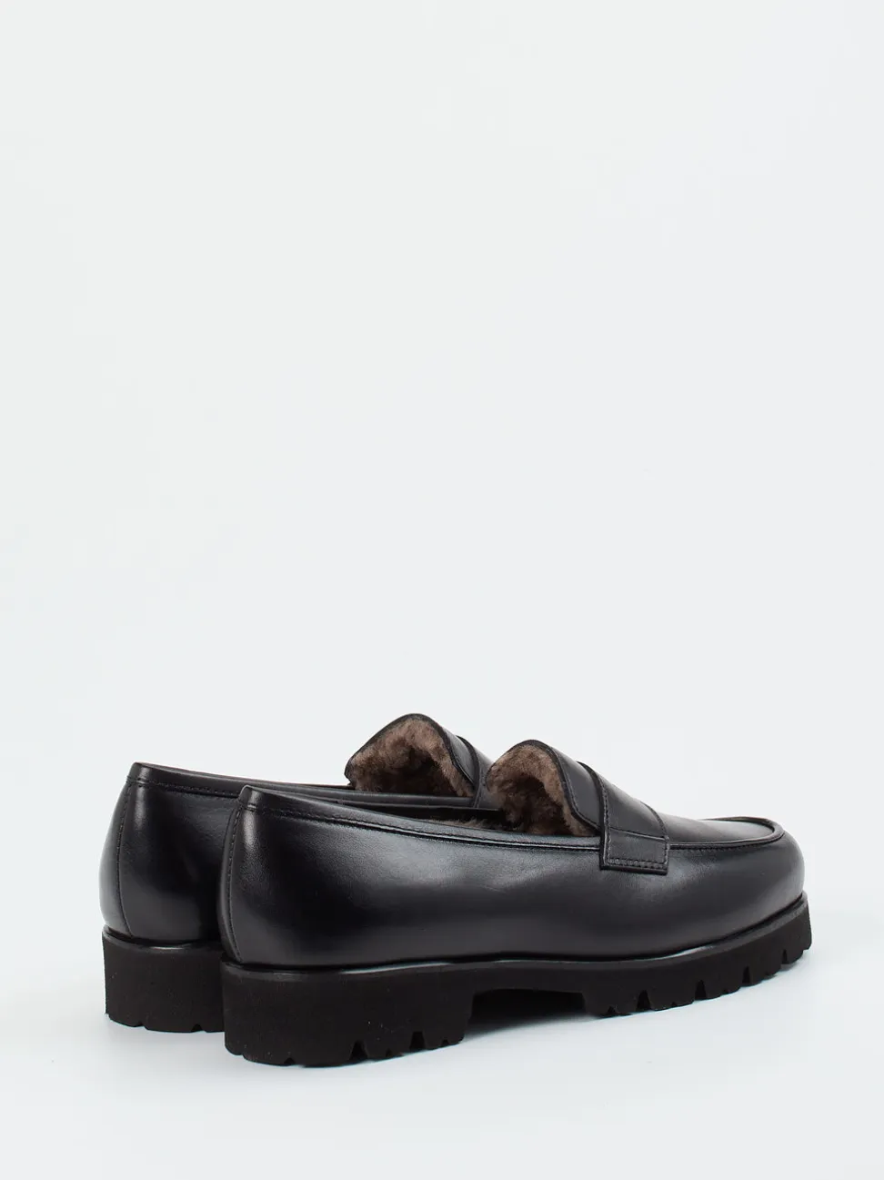 Pas de Rouge – Loafer aus Kalbleder in Schwarz