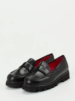 Pas de Rouge – Loafer aus Lammleder Schwarz