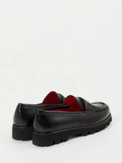 Pas de Rouge – Loafer aus Lammleder Schwarz