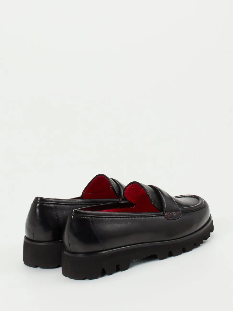 Pas de Rouge – Loafer aus Lammleder Schwarz