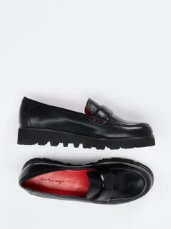 Pas de Rouge – Loafer aus Lammleder Schwarz
