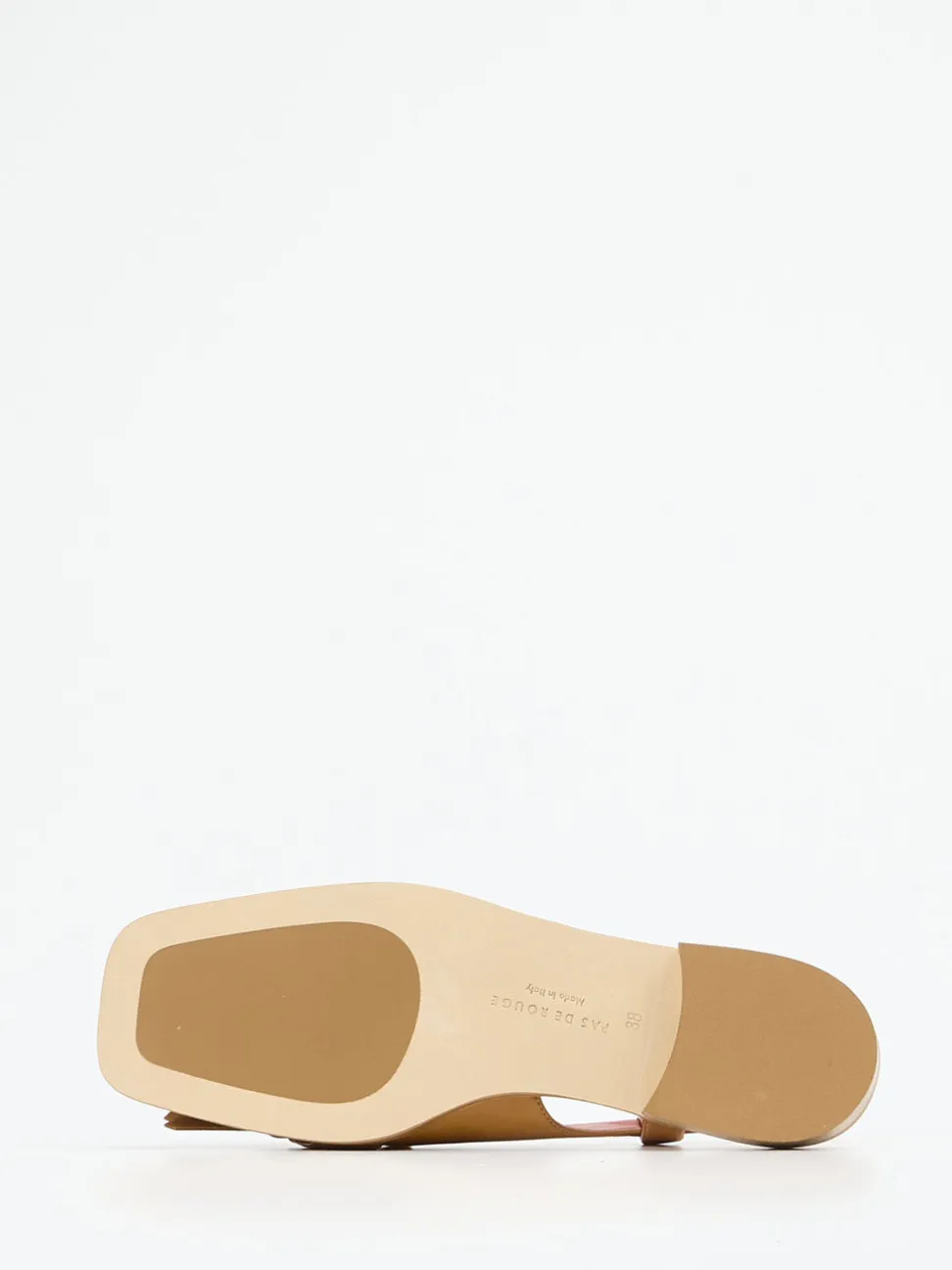 Pas de Rouge – Slingback-Loafer aus Lammleder cognac