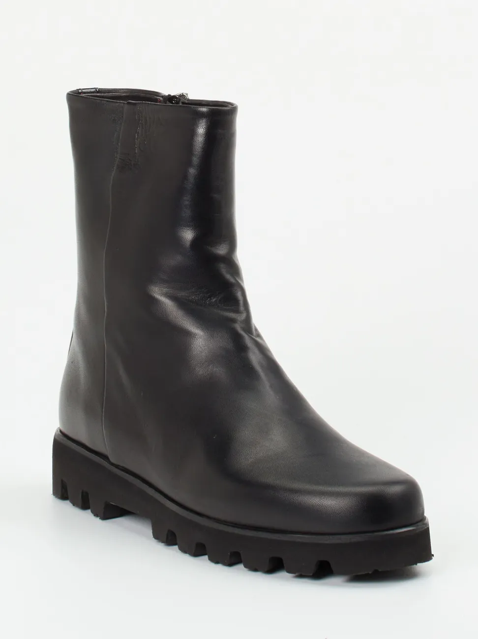 Pas de Rouge – Stiefeletten aus Lammleder Schwarz