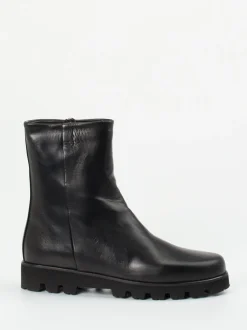 Pas de Rouge – Stiefeletten aus Lammleder Schwarz