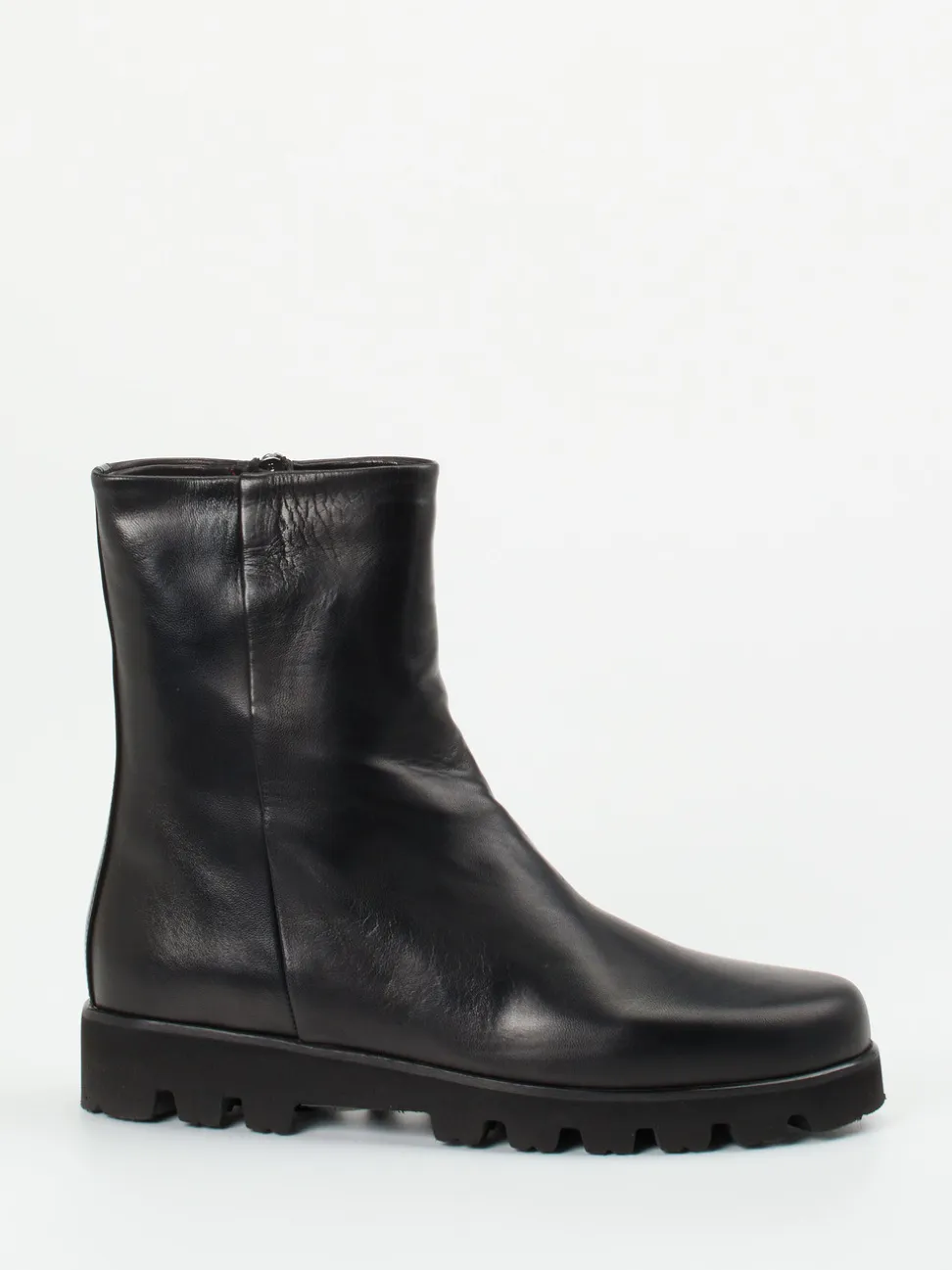 Pas de Rouge – Stiefeletten aus Lammleder Schwarz