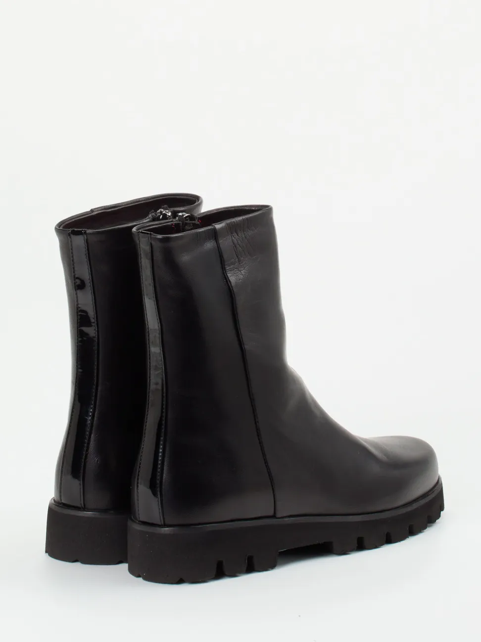 Pas de Rouge – Stiefeletten aus Lammleder Schwarz