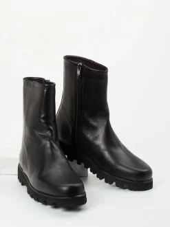 Pas de Rouge – Stiefeletten aus Lammleder Schwarz