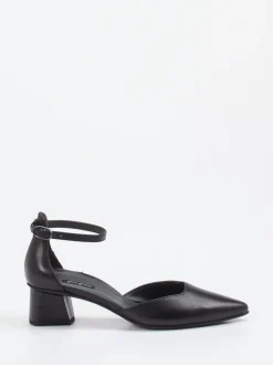 Paul Green – Ankle Strap Pumps aus Lammleder Schwarz
