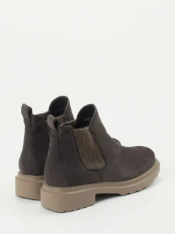 Paul Green – Chelsea Boots aus Nubukleder anthrazit