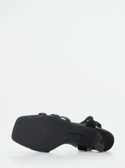 Paul Green – High Heel Sandalette aus Metallicleder schwarz