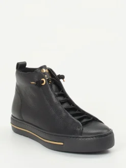 Paul Green – High-Top Sneaker aus Kalbleder schwarz