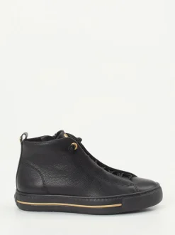 Paul Green – High-Top Sneaker aus Kalbleder schwarz
